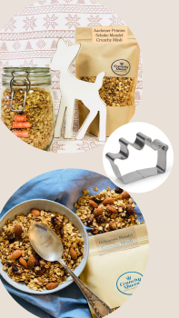 Weihnachtsmüsli Geschenkset mit Crunchy Queen Keks-Ausstecher